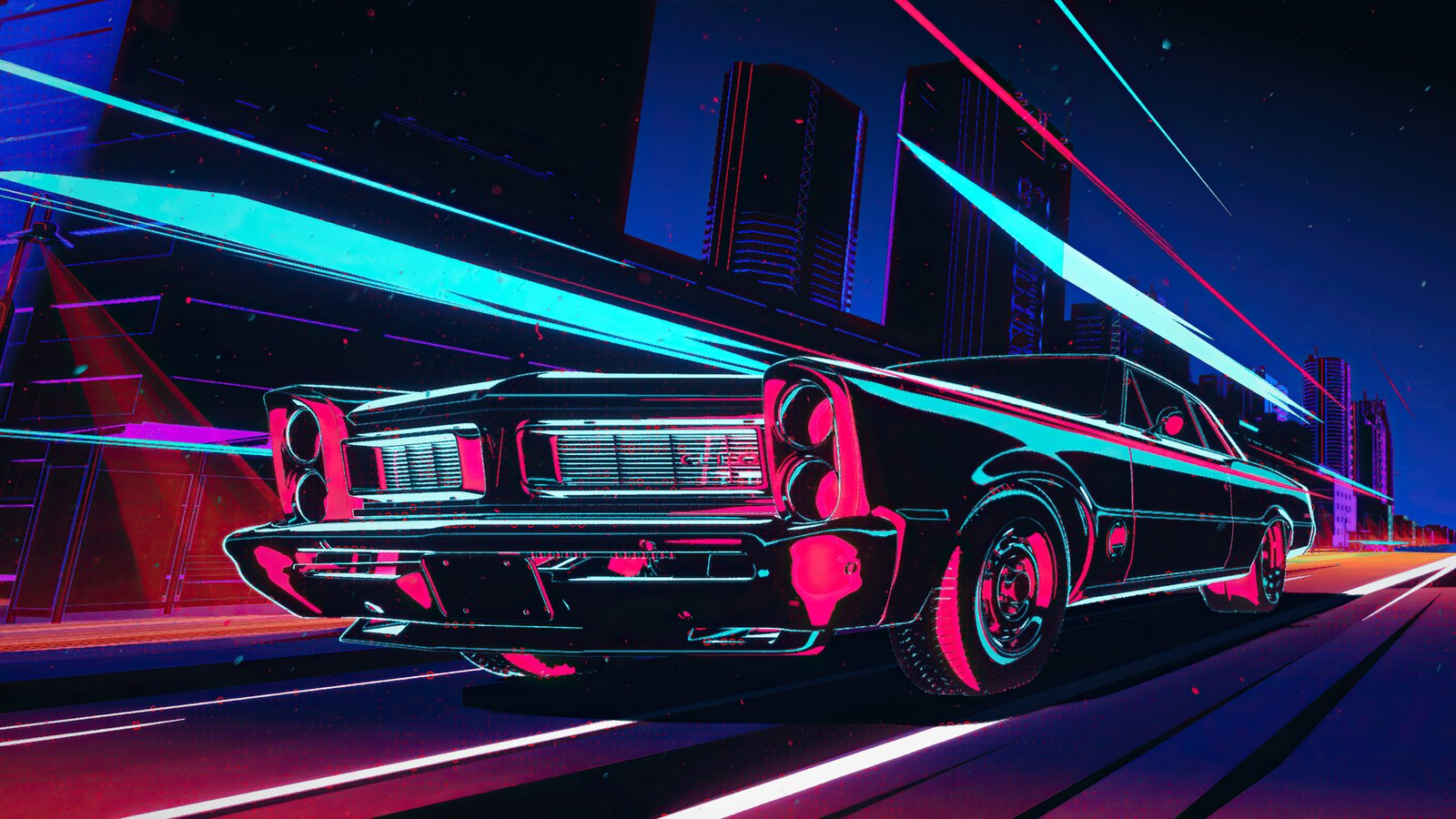 Pontiac Gto Cyberpunk Night 4k Wallpaper