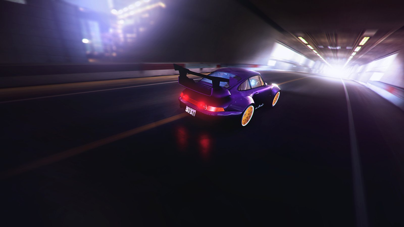 Porsche 993 RWB In Trackmania 2 Wallpaper