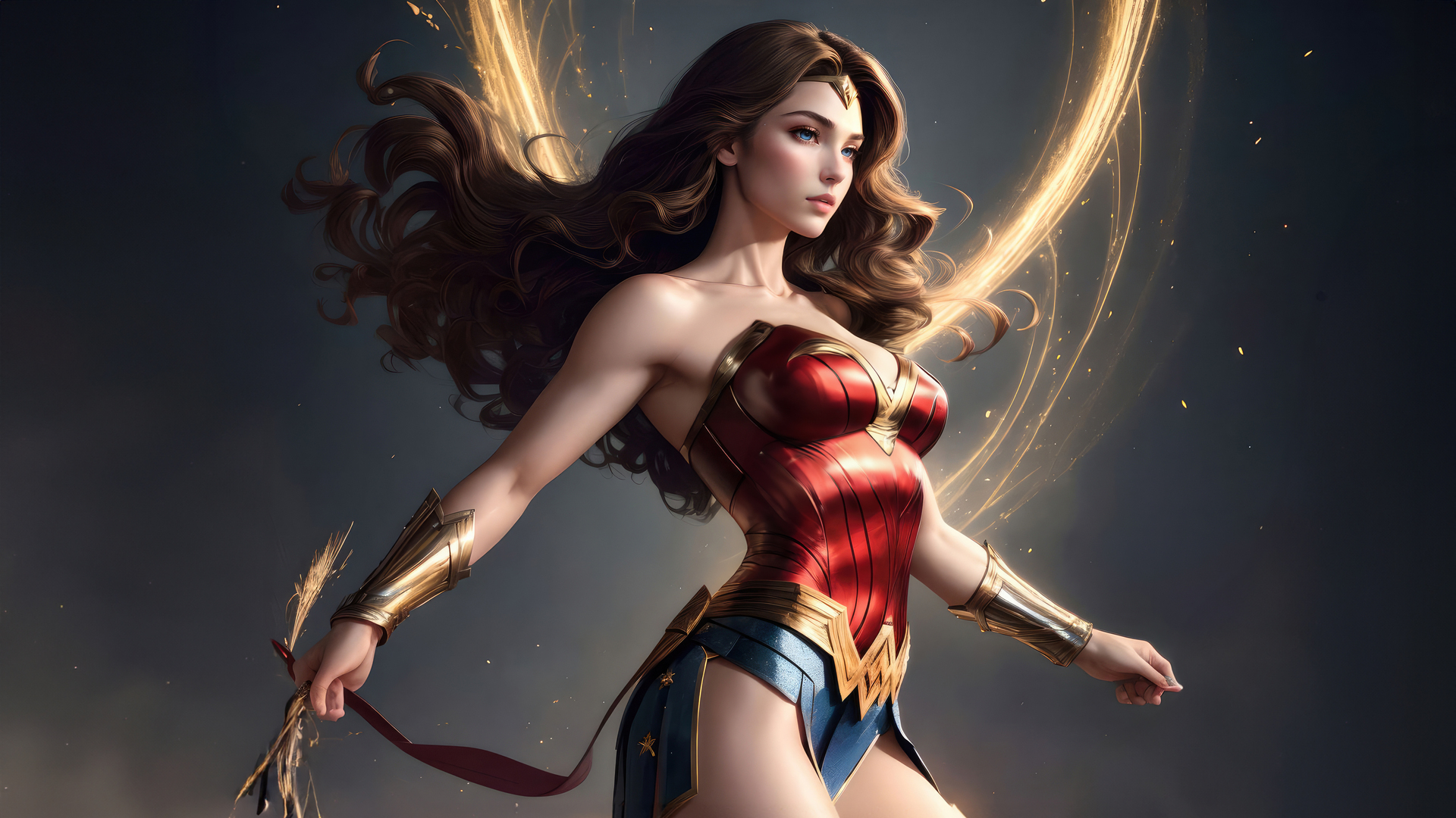 Powerful Warrior Wonder Woman 5k Wallpaper