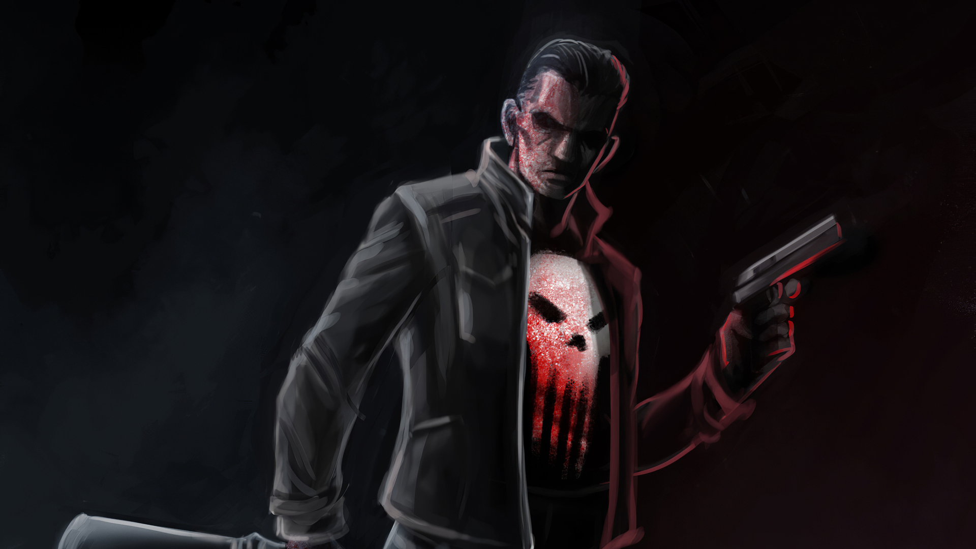 Punisher In Jacket Wallpaper