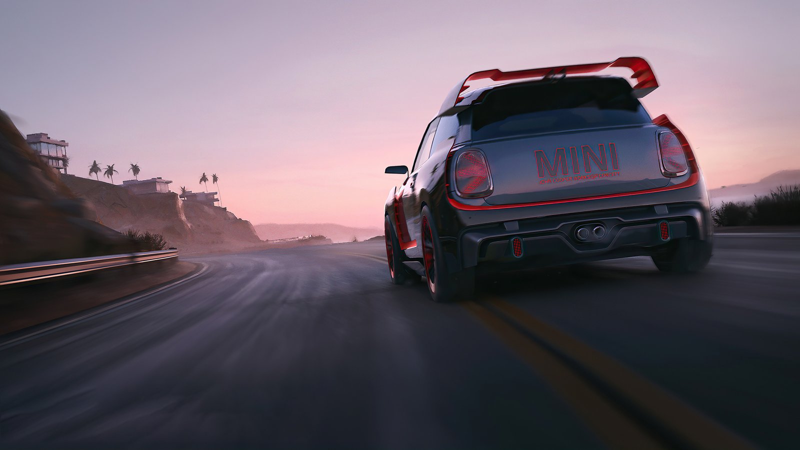 Rebel Racing Mini Cooper Wallpaper