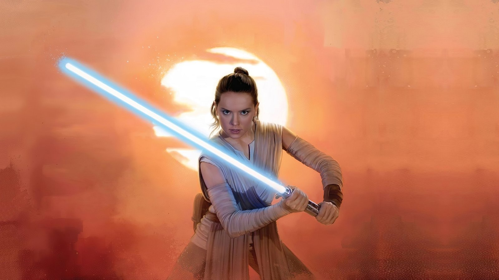 Rey Star Wars Artworks 4k Wallpaper