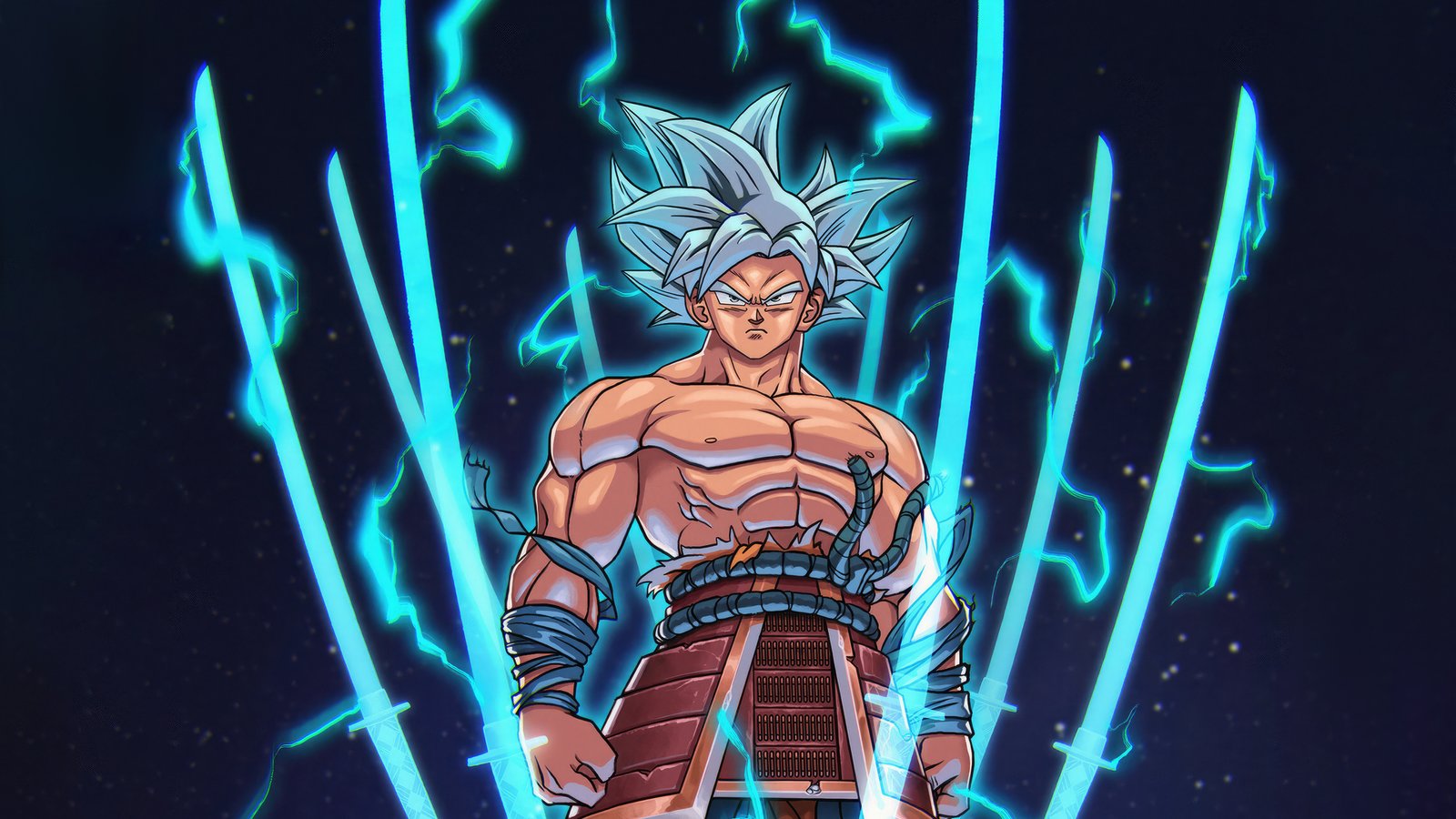 Samurai Goku Ultra Instinct Wallpaper