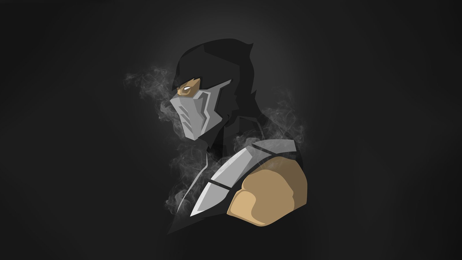 Scorpion Mortal Kombat Dark Minimalism 5k Wallpaper