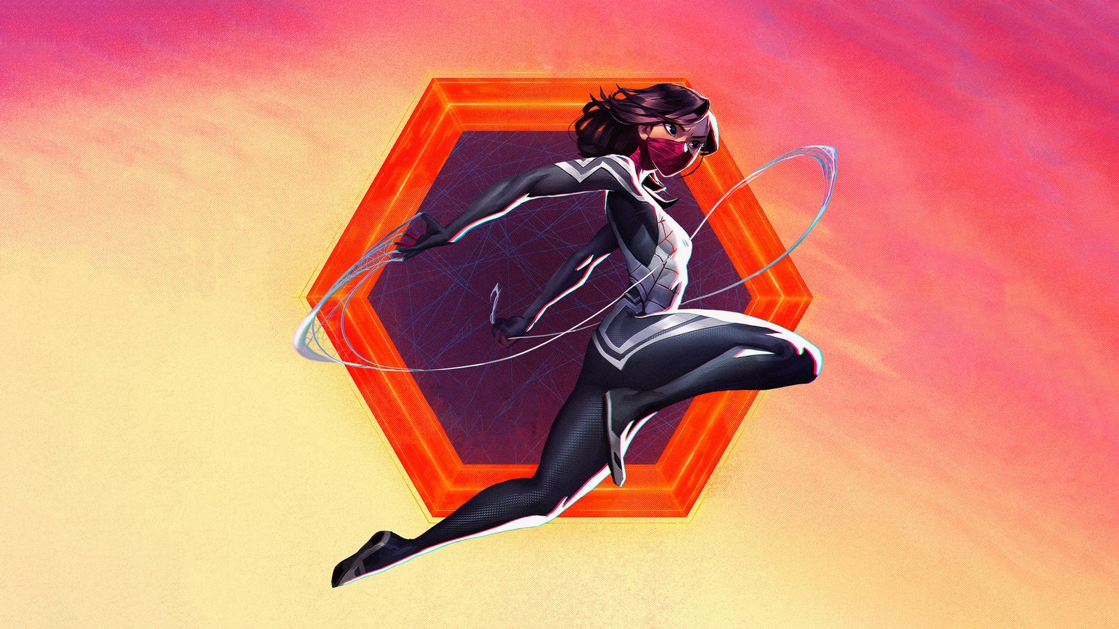 Silk In Spiderman Across The Spider Verse 5k Wallpaper