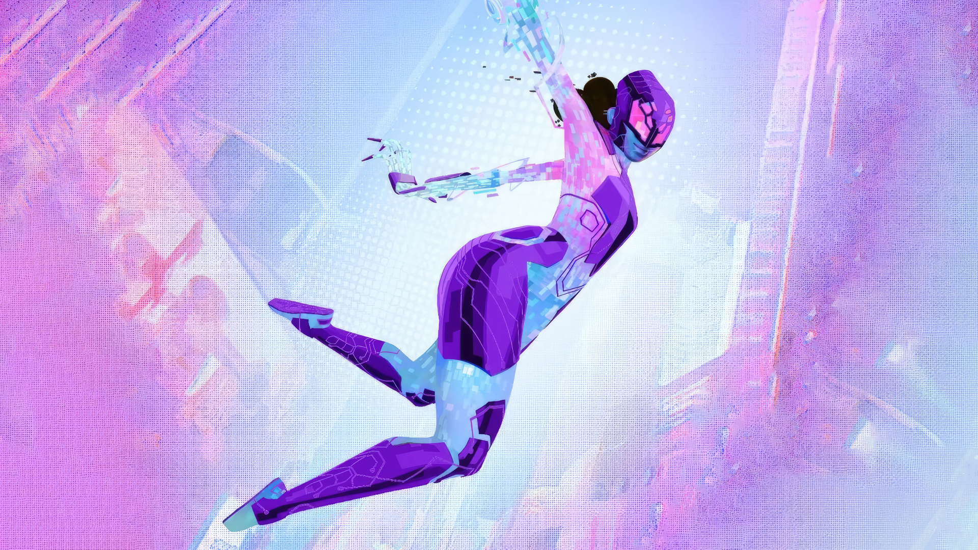 Spider Byte In Spiderman Across The Spider Verse Wallpaper