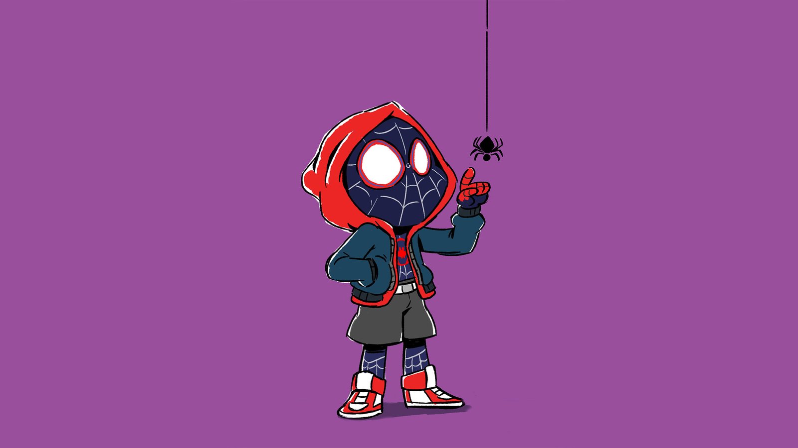 Spider Kid Miles Morales Art Wallpaper