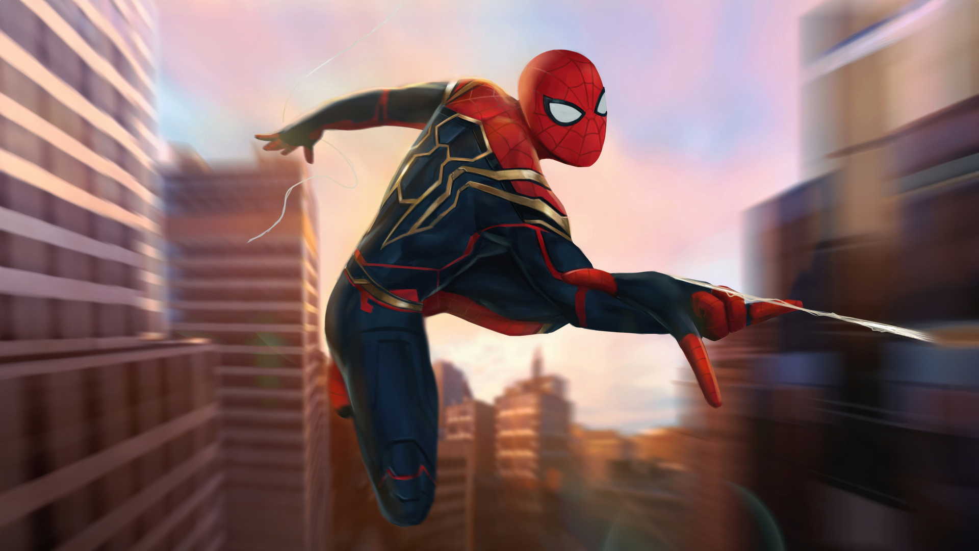 Spider Man Hybrid Suit Wallpaper