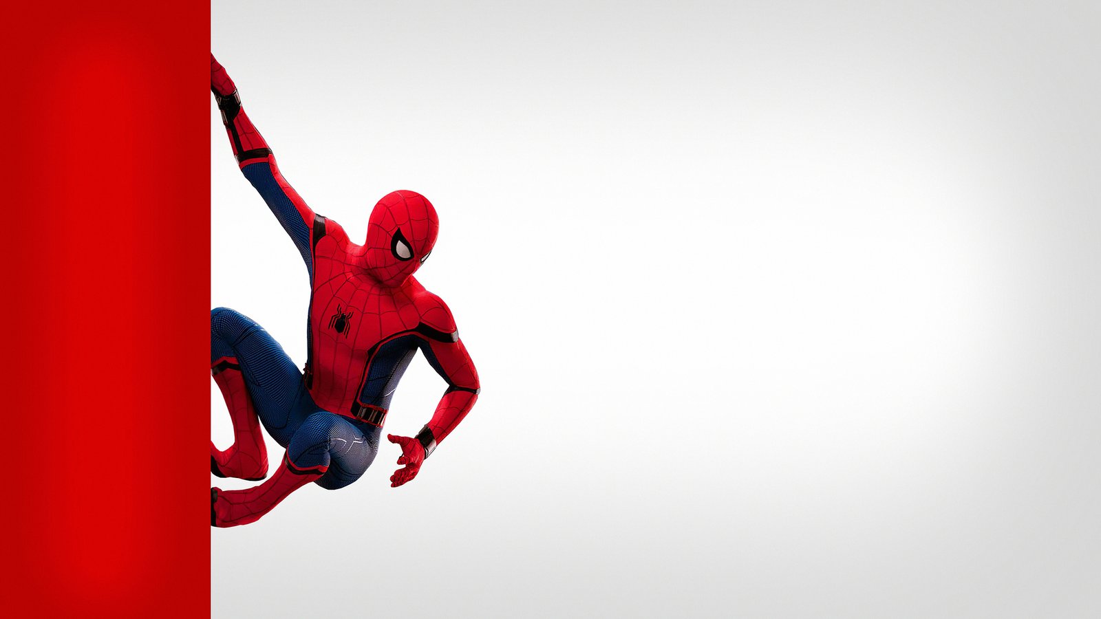 Spiderman Along Side Wall Wallpaper