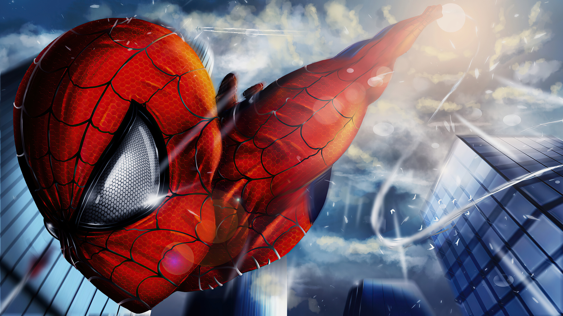 Spiderman Coming Closeup Wallpaper