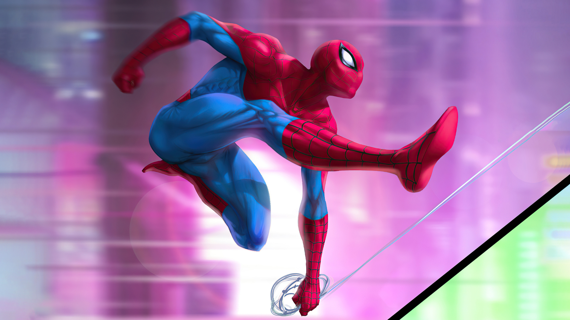 Spiderman Digital Illustration 5k Wallpaper