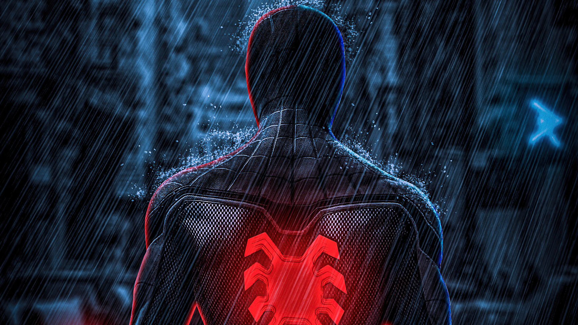 Spiderman Far From Home Back View 5k Wallpaper