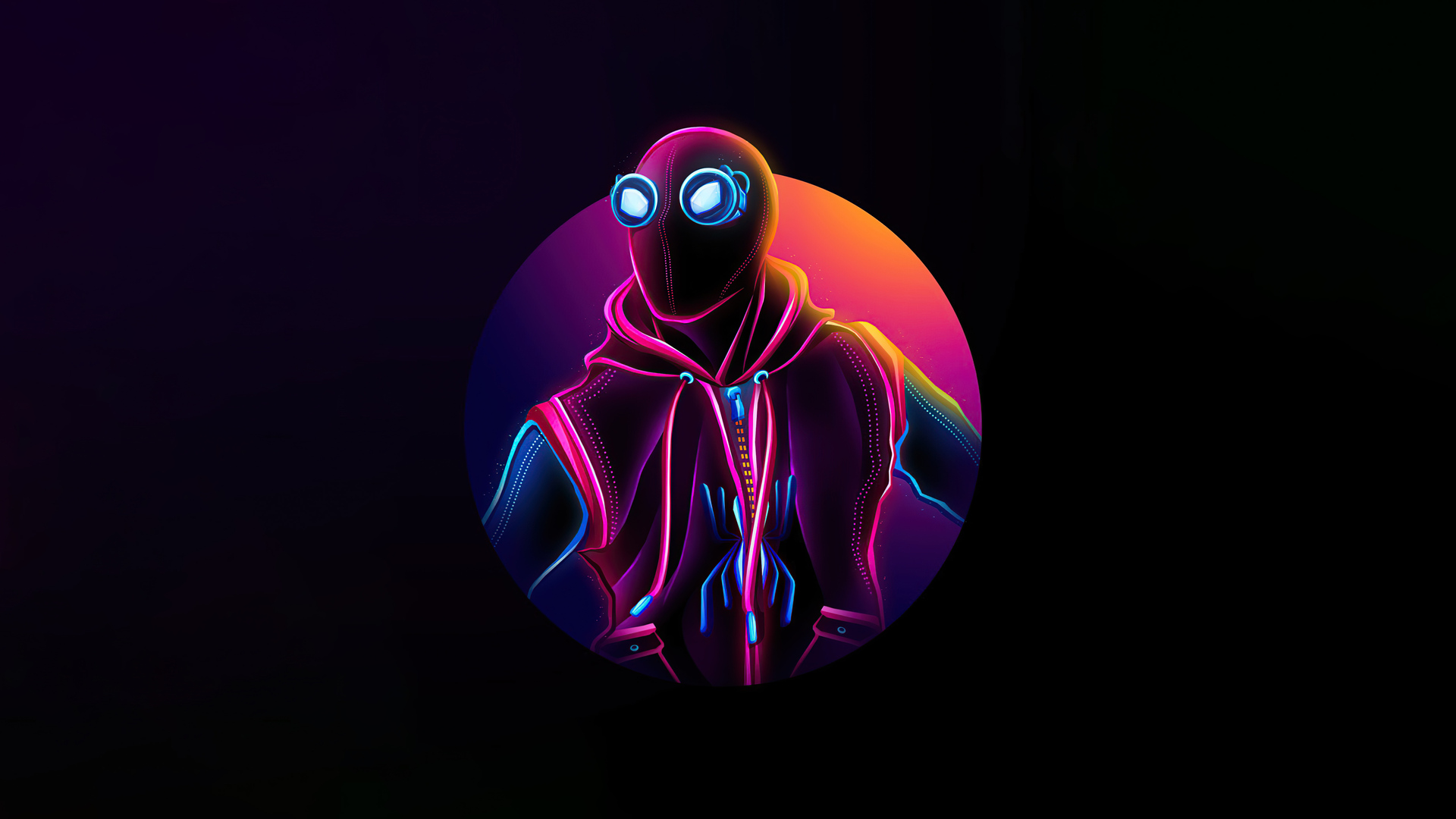 Spiderman Homemade Suit Neon 5k Wallpaper