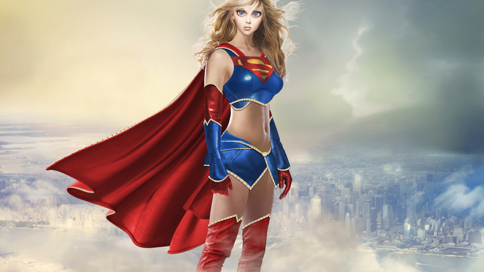 Supergirl Cute Face Wallpaper