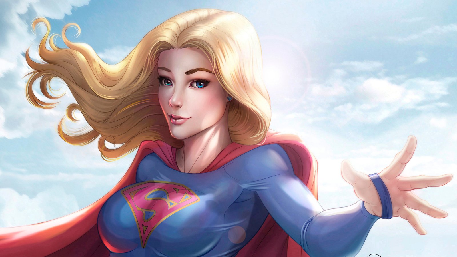 Supergirl Digital Artwork Wallpaper