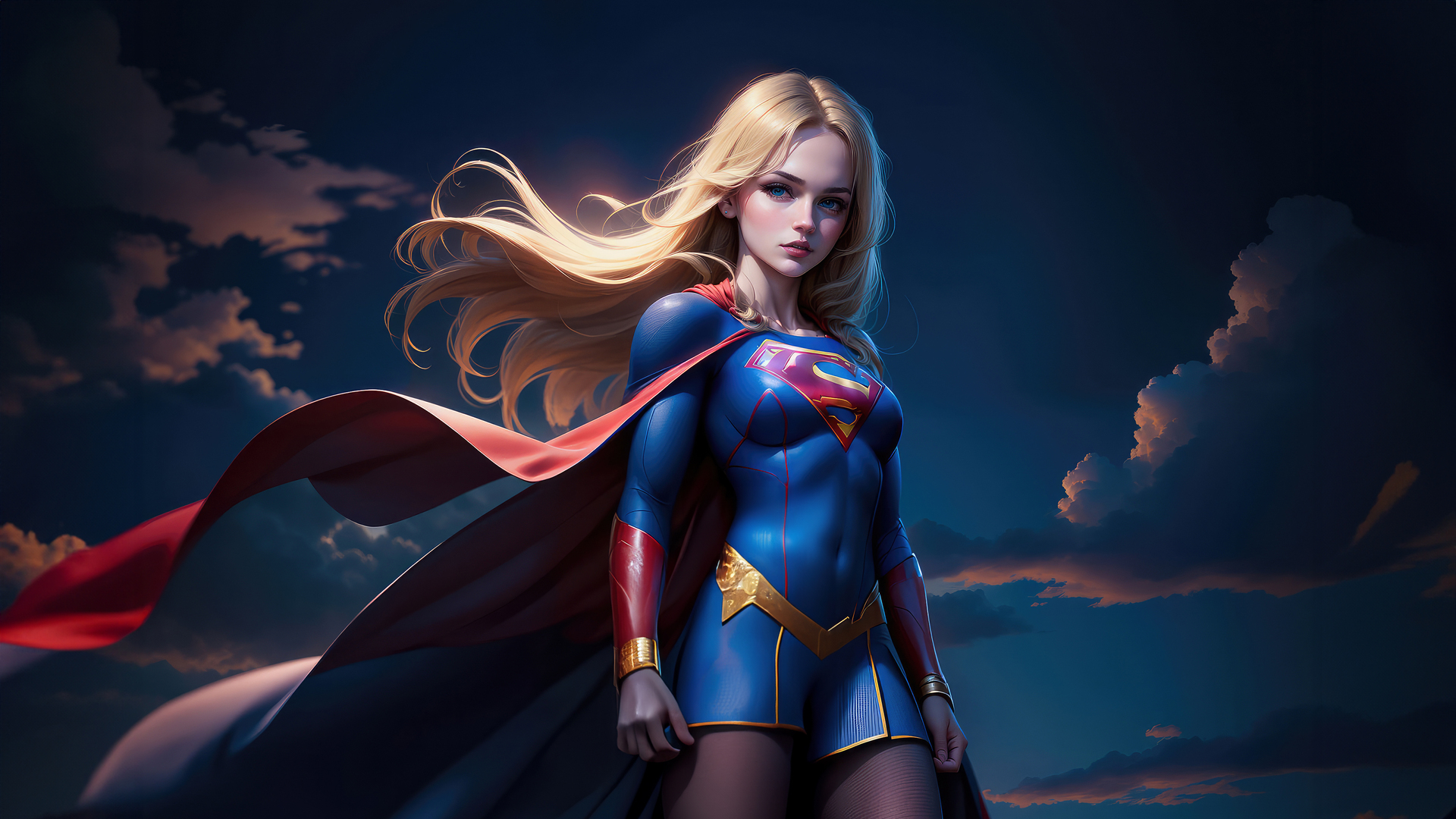 Supergirl Graceful Power Wallpaper