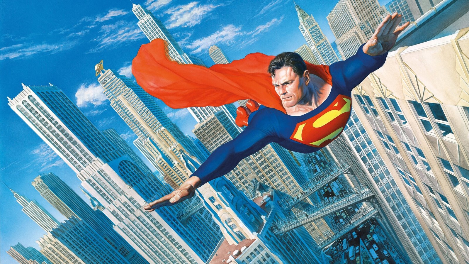 Superman Flying New Art Wallpaper