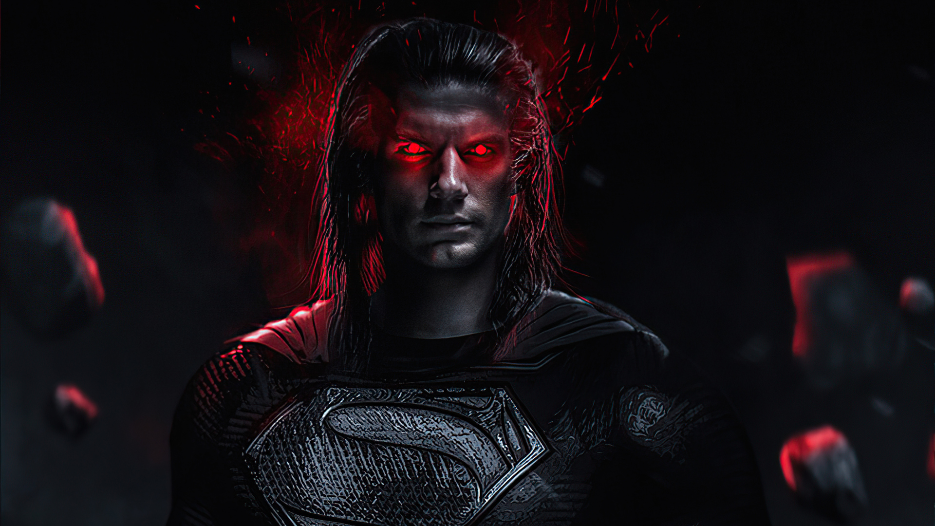 Superman Red Eyes Glowing 4k Wallpaper