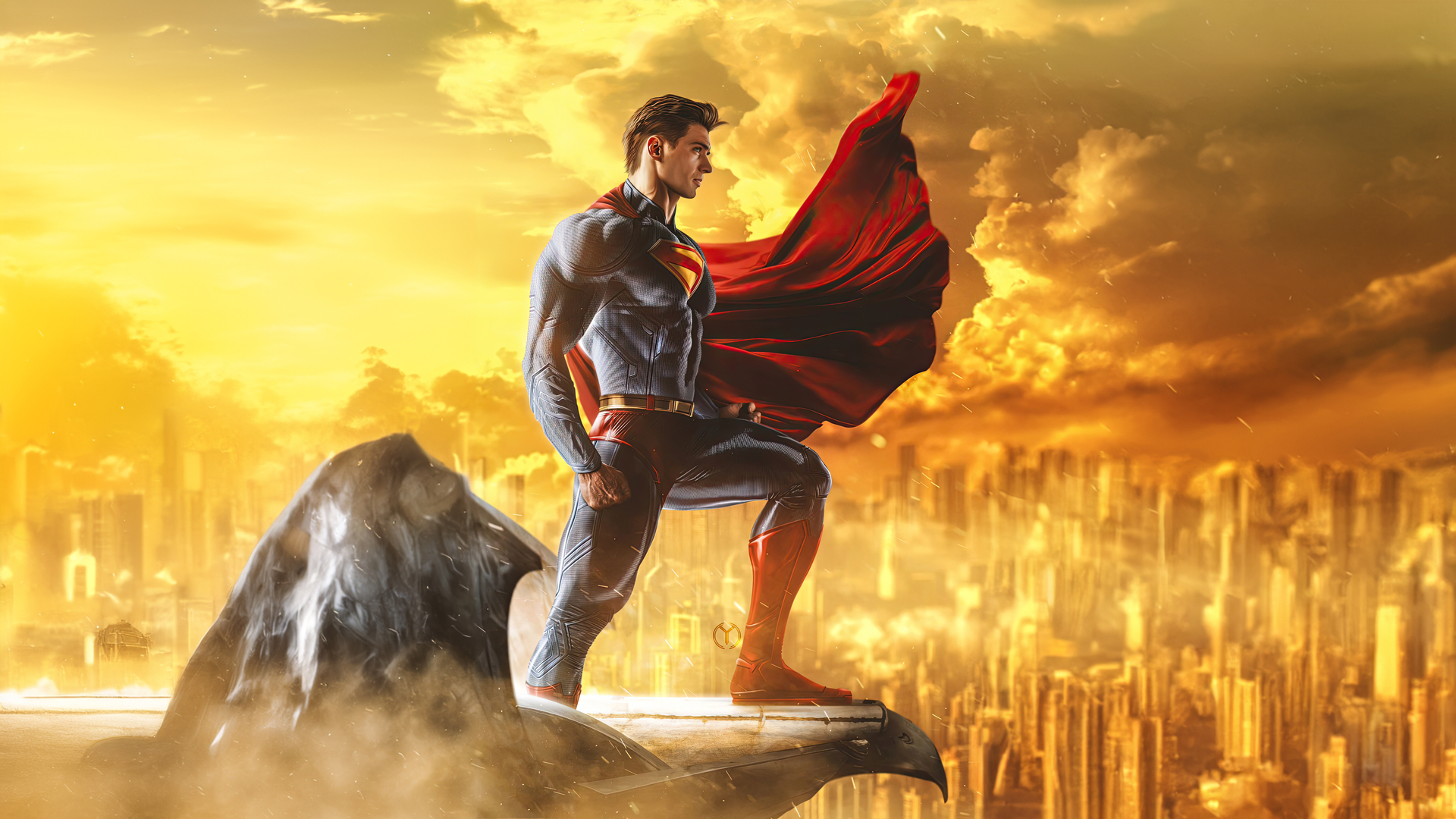 Superman Rooted In Heroism Wallpaper