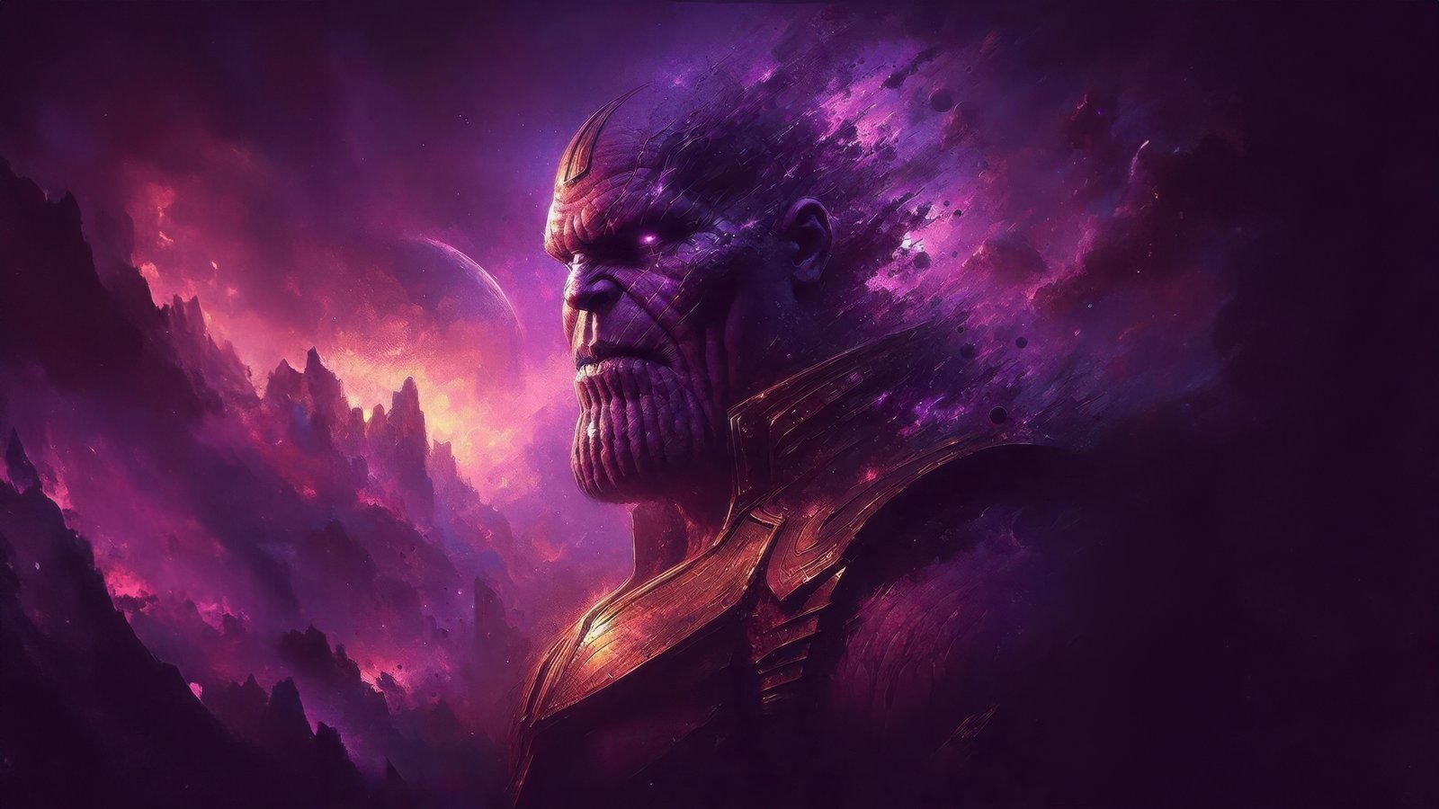 Thanos Wielder Of Infinity Wallpaper