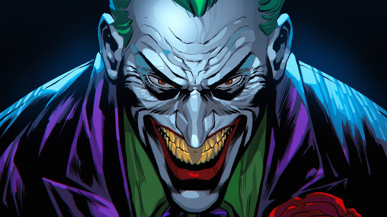 The Joker Headshot 4k Wallpaper