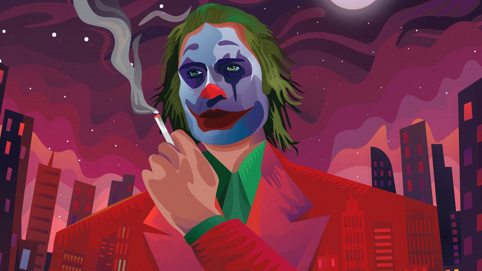 The Joker Joaquin Phoenix Art 4k Wallpaper