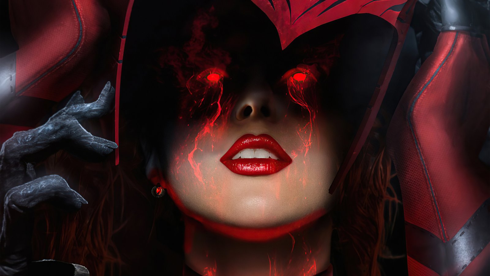 The Scarlet Witch Art 4k Wallpaper