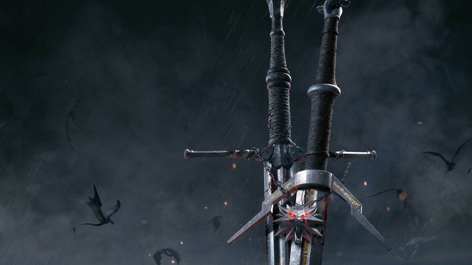 The Witcher 3 Wild Hunt Sword 10k Wallpaper