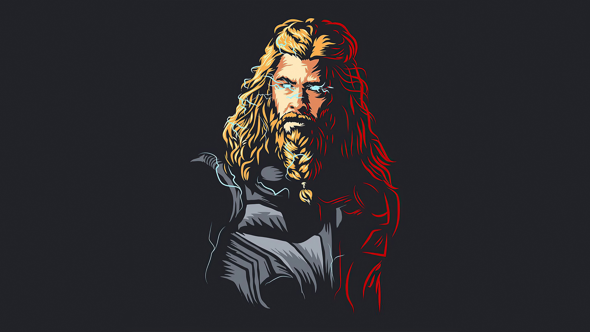 Thor Minimalism 5k Wallpaper