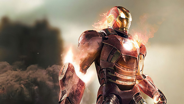 2020 Iron Man Fire 4k - hdwallpaper4k