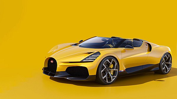 2024 Bugatti W16 Mistral In Yellow 5k - hdwallpaper4k