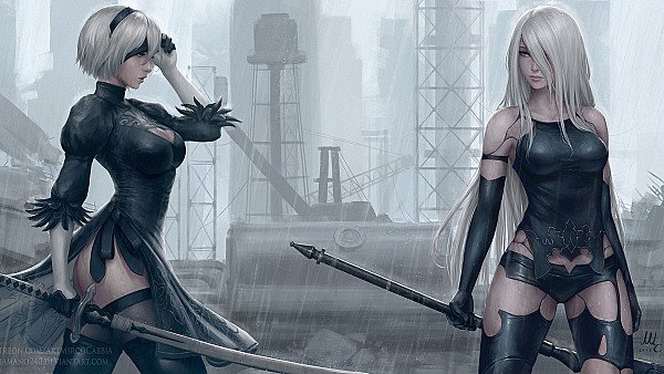 2b And A2 Nier Automata - hdwallpaper4k