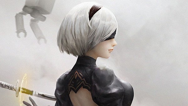 2b Nier Automat Art - hdwallpaper4k