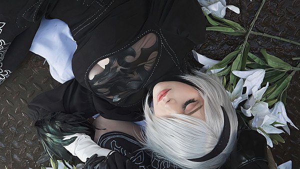 2BNier Automata Cosplay 4k - hdwallpaper4k