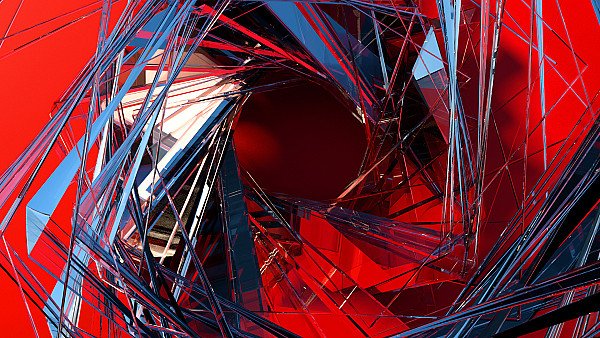 3d Glass Abstract Art - hdwallpaper4k