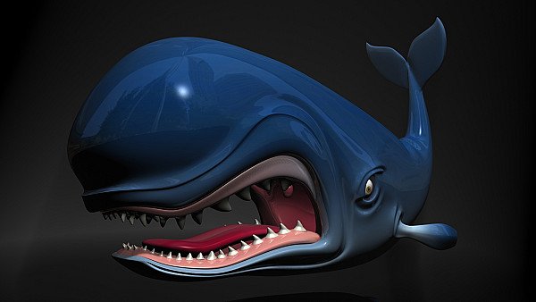 3D Whale - hdwallpaper4k