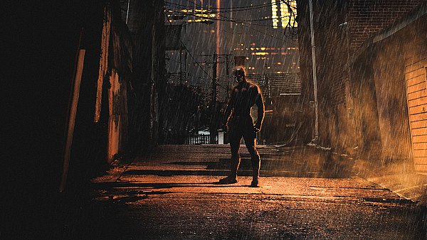 A Night With Daredevil In The Dark Cityscape - hdwallpaper4k