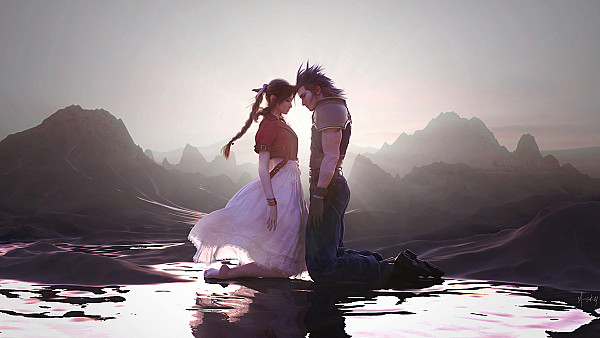 Aerith Gainsborough And Cloud Strife Final Fantasy Xv 5k - hdwallpaper4k