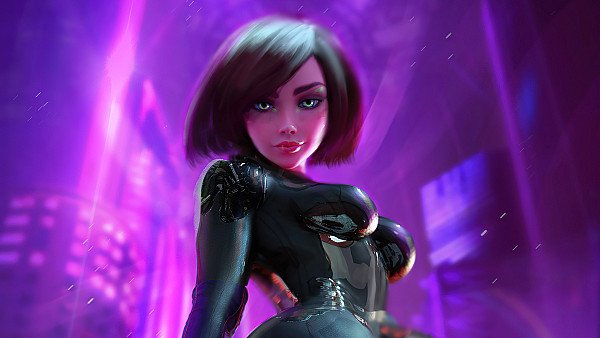 Alita Battle Angel Neon Night 4k - hdwallpaper4k