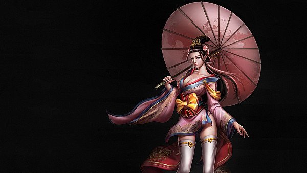 Asian Girl Umbrella Fantasy Art 4k - hdwallpaper4k