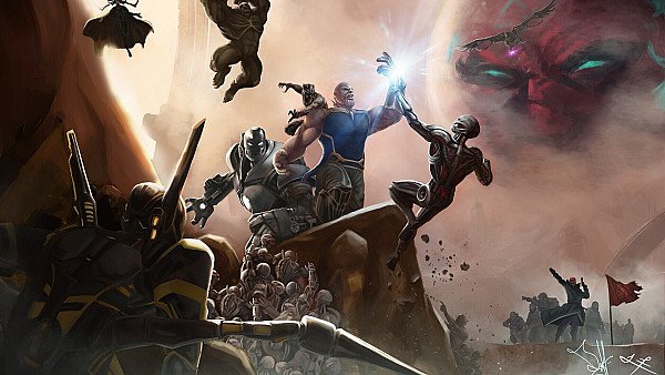 Avengers Defeating Thanos - hdwallpaper4k