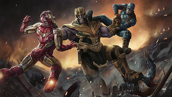 Avengers Endgame Fighting - hdwallpaper4k