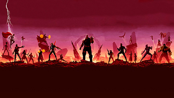 Avengers Infinity War Minimal Art - hdwallpaper4k