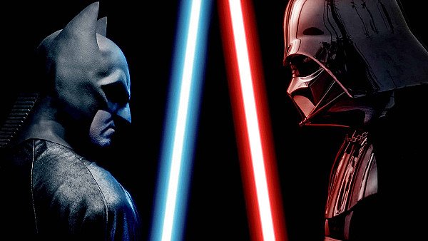 Batman And Darth Vader Lightsaber - hdwallpaper4k