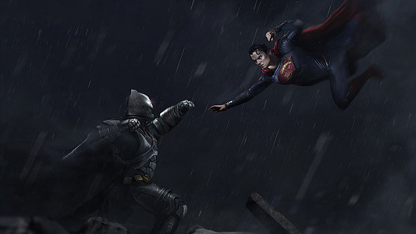 Batman And Superman Fight - hdwallpaper4k