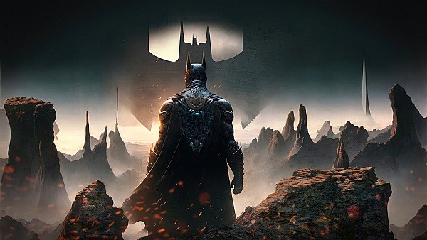 Batman In Mountains - hdwallpaper4k