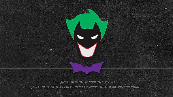 Batman Joker Minimal Typography - hdwallpaper4k