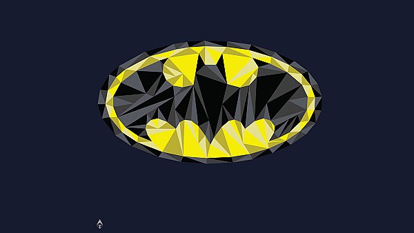 Batman Low Poly Logo - hdwallpaper4k