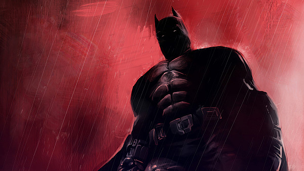 Batman Red Background 4k - hdwallpaper4k