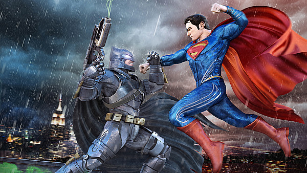 Batman Superman Fight 4k - hdwallpaper4k